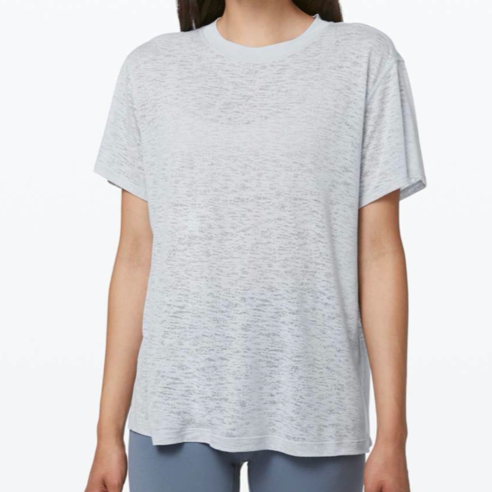 Lululemon All Yours Boyfriend Tee *Veil Silver Fox